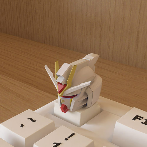 2025新款动漫高达单个凸起键帽键盘装饰五面圆润不咯手电脑装饰品