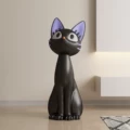Fortune Black Cat Floor Statue