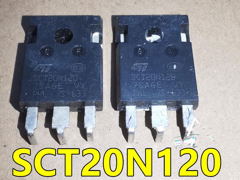 ST SCT20N120场效应MOS管碳化硅20A1200V原字进口拆机N沟道TO-247