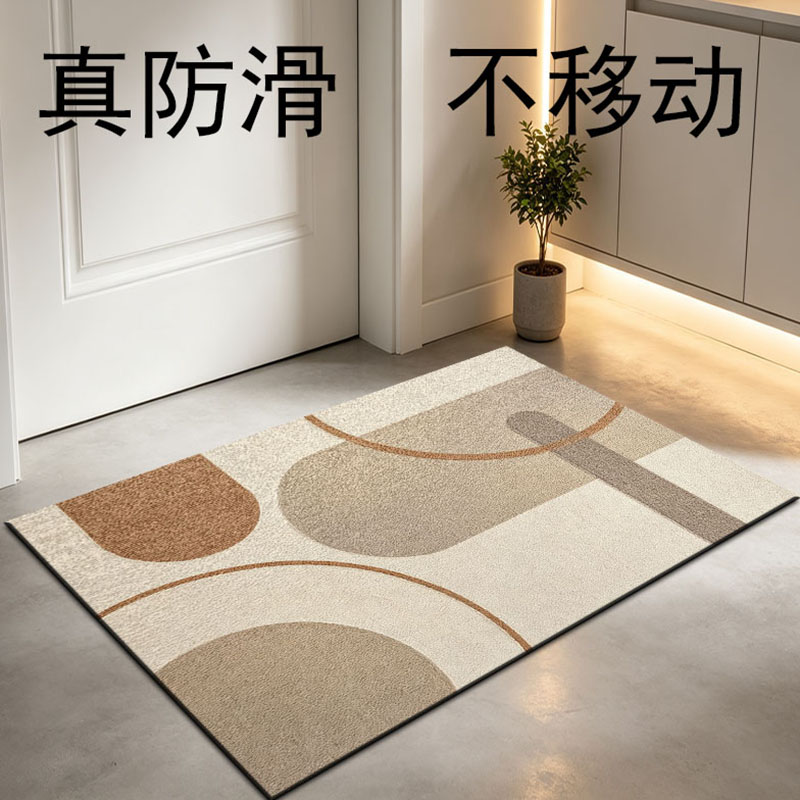 真防滑耐脏几何入户门垫