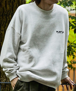 现货 FREAKS STORE KAVU 棉涤宽松廓形乐队巡游印花抓绒圆领卫衣