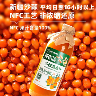 新疆特产阳光风趣NFC沙棘汁饮料正宗沙棘原浆果汁VC维C饮料整箱新