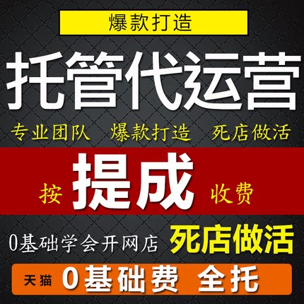 淘宝代运营抖店托管pdd运营店铺托管拼多多代营运天猫淘宝运营c店
