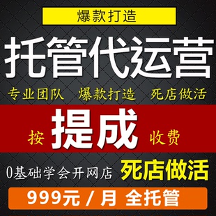 淘宝代运营抖店托管pdd运营店铺托管拼多多代营运天猫淘宝运营c店