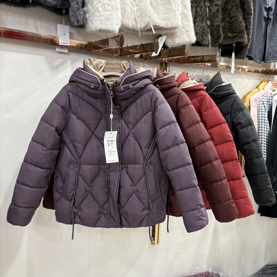 鑫思菲尔8205正品连帽百搭棉服秋冬中老年小棉袄宽松加厚保暖棉衣