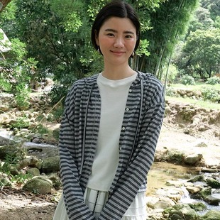 薄款 新款 垂坠顺滑亲肤长袖 毛针织衫 连帽宽松开衫 懒人外搭 女秋季