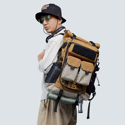 iMipack 背包男双肩包电脑笔记本户外露营旅行大容量登山包女徒步