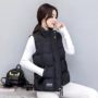 2018 phiên bản mới của Hàn Quốc mùa thu đông của phụ nữ vest hoang dã vai đứng học sinh xuống áo vest nữ ngắn vest - Áo vest thời trang nữ 2021