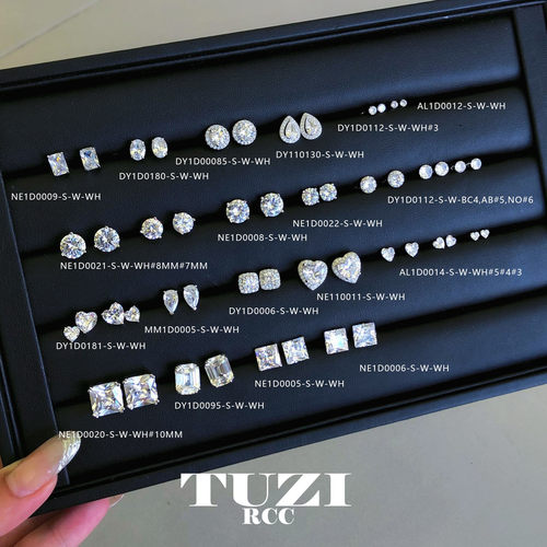 绝美爆闪！钻石高级感耳钉耳环银