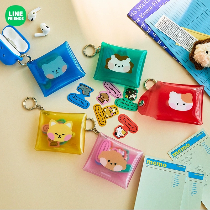 LINE FRIENDS new minini school袋袋贴纸套装包钥匙扣装饰贴画 文具电教/文化用品/商务用品 贴纸/立体贴纸 原图主图