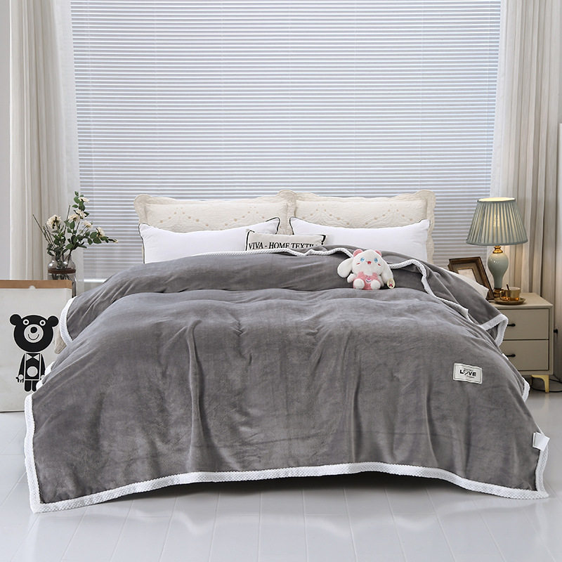 跨境2026新款加厚牛奶绒毛毯会销毯子开业促销礼品毯法莱绒儿热销