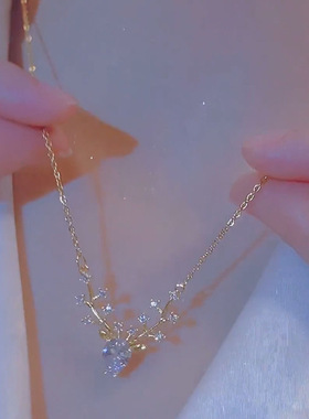 一鹿有你小麋鹿吊坠项链