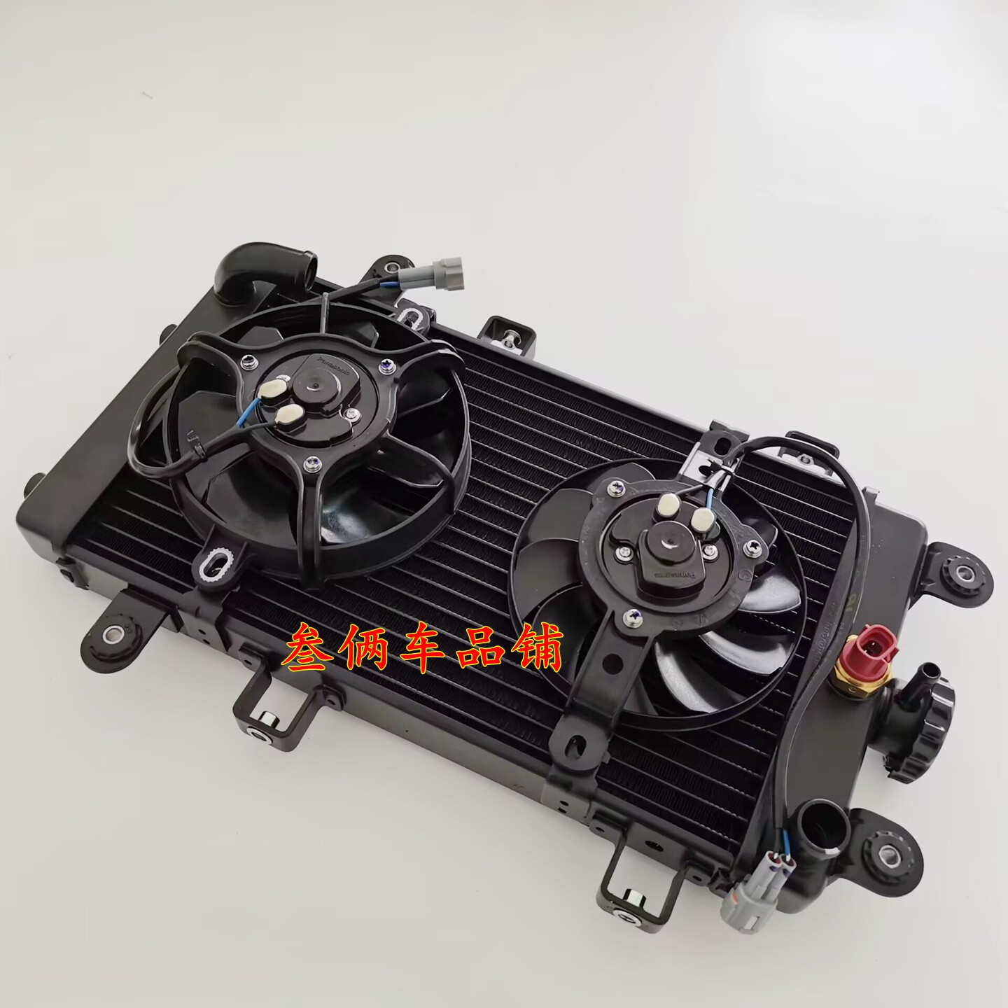 适用摩托车建设香帅900 肥霸900水箱  水箱总成 冷却风扇 散热器