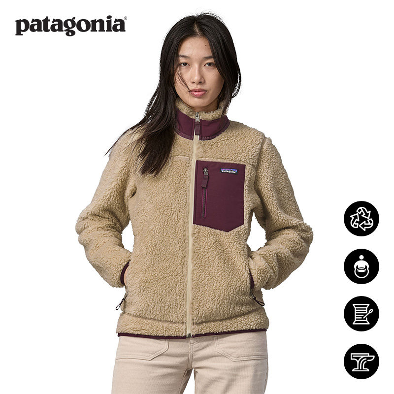 女士夏尔巴抓绒保暖抓绒上衣 Retro-X 23074 Patagonia巴塔哥尼亚_虎窝淘