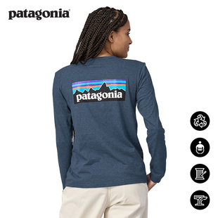 Logo patagonia巴塔哥尼亚 37603 T恤L 女士混纺长袖