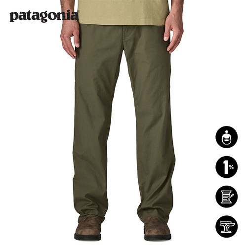 patagonia男士棉麻混纺休闲长裤
