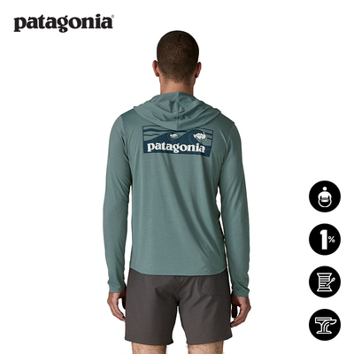 patagonia男士C1速干连帽T恤