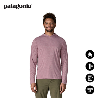 patagonia男士长袖速干连帽T恤