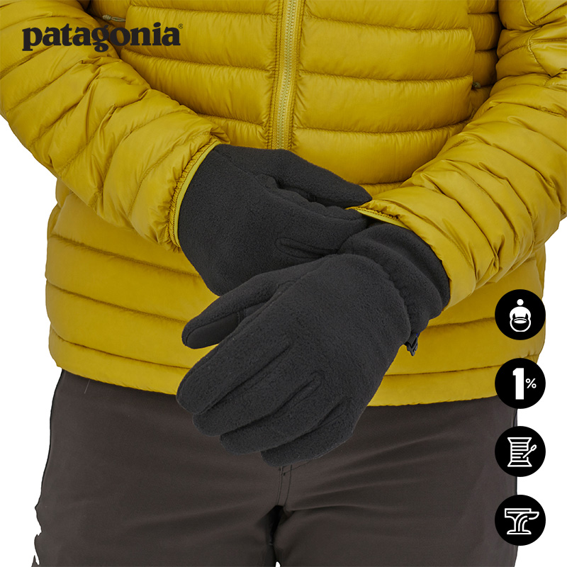 patagonia冬季抓绒触屏手套