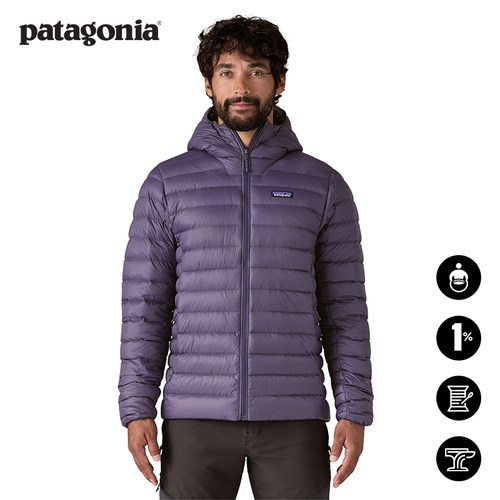 patagonia男士连帽羽绒服