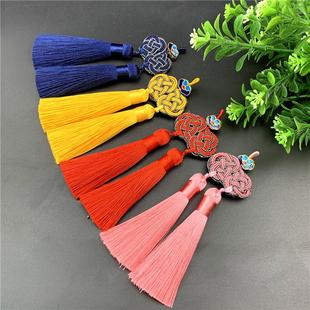 双钱结中式双流苏中国结吊穗子服饰辅料吊坠古风旗袍汉服压襟流苏