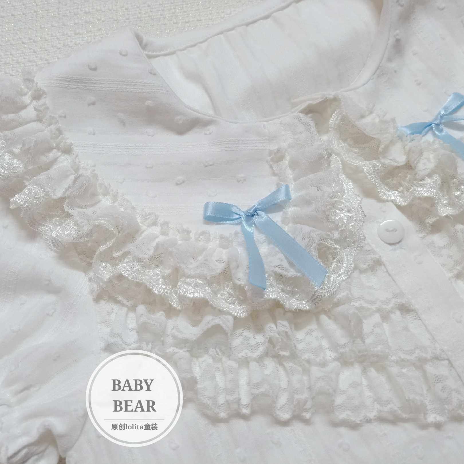 现货原创大女童宝宝lolita洛丽塔蕾丝洋气白色衬衣内搭打底衫|msdalam kategori Kanak-kanak/Bayi/Keluarga dipasang, shirt - dari Buy2taobao.com untuk memberikan perkhidmatan ejen Taobao profesional membeli