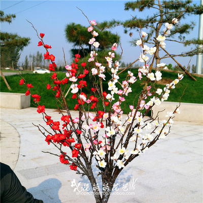 仿真居家干花客厅落地腊梅枝