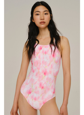 速浪|RS旗舰莱卡系列|RS12郁金香|无胸垫|竞速泳衣女游