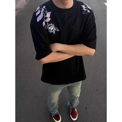 美式复古黑色cleanfit小
