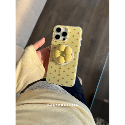 圆润壳边双层工艺简约波点强磁吸