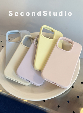 手感软糯iPhone17promax液态硅胶全包软壳14简约纯色苹果16promax手机壳15pro耐脏防摔保护壳13