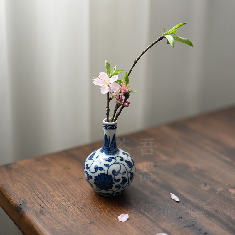 吾器陶瓷手绘青花禅意茶桌茶席