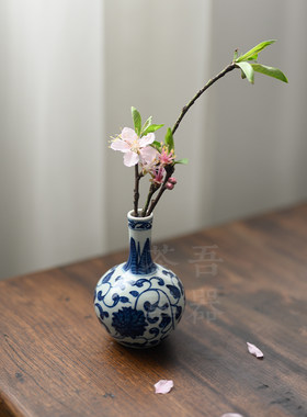 吾器陶瓷手绘青花禅意茶桌茶席