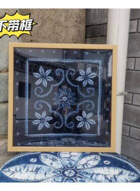 特色扎染小方巾云南大理白族手工扎染头巾/方巾/盖布/挂画装饰画