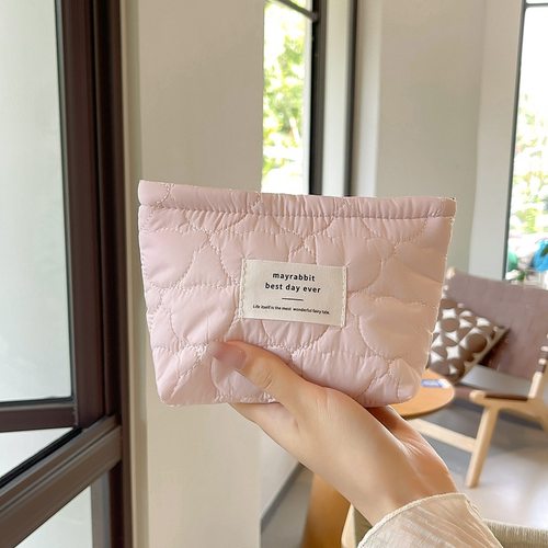 可爱便携日韩随身ins绗缝化妆包