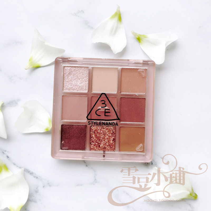 3CE九色纷呈眼影盘微微烟紫8.2g 芋泥盘 三熹玉9色九宫格眼影国内