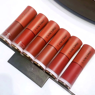 兰蔻菁纯哑光柔雾唇釉6ml红管小蛮腰唇釉雾面口红196 275 312 313