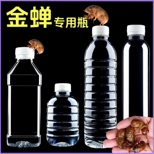 大口塑料瓶金蝉专用50只装知了猴瓶子食品级空瓶子100只装可冷冻