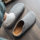 Мужская обувь Birken; зимние бархатные хлопчатобумажные туфли на одной педали без каблука; универсальные повседневные офисные тапочки Birken в стиле ретро mini 2
