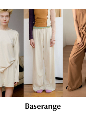 CETTCE现货 Baserange 经典SIlk Stoa 生丝真丝T恤上衣高腰阔腿裤