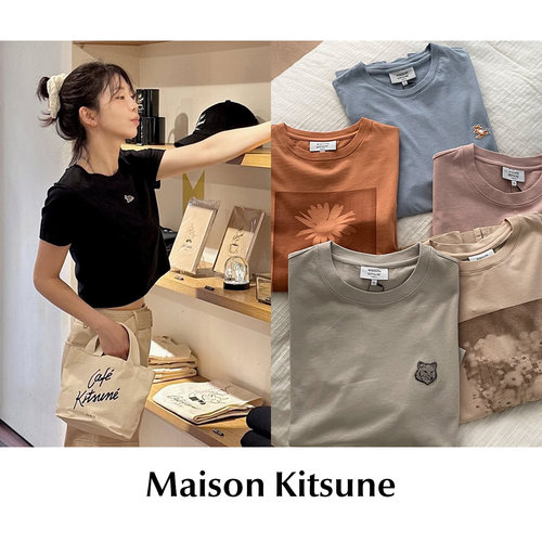 【SALE】CETTCE 现货 Maison Kitsune 狐狸印花刺绣短袖T恤合集
