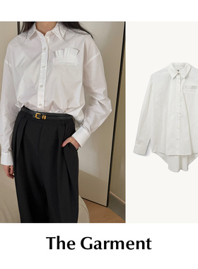 CETTCE 现货 The Garment 白色翻领宽松休闲长袖衬衫上衣Cyprus