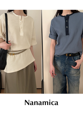 【SALE】CETTCE 现货 Nanamica 亨利领运动T恤Henry Neck Thermal