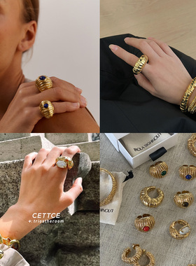 CETTCE 现货 Paola Sighinolfi 牛角包开口戒指 Reef/Mayge/Wrap