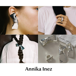【SALE】CETTCE 折扣现货 Annika Inez 银质蝴蝶结耳环戒指胸针