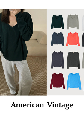 CETTCE 现货 American Vintage 法式慵懒纯色宽松长袖 sonoma合集