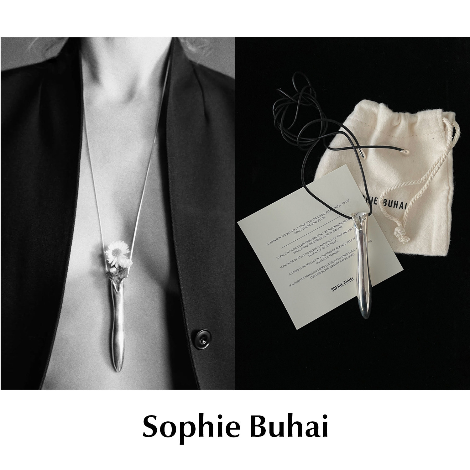 CETTCE 现货 Sophie Buhai 经典复古艺术花器纯银项链吊坠 Vessel