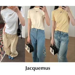 Jacquemus T恤 CETTCE现货 修身 休闲短袖 字母Logo短款 SALE 经典