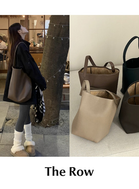 CETTCE 现货 The Row 经典牛皮小中大号NS park Tote水桶包托特包