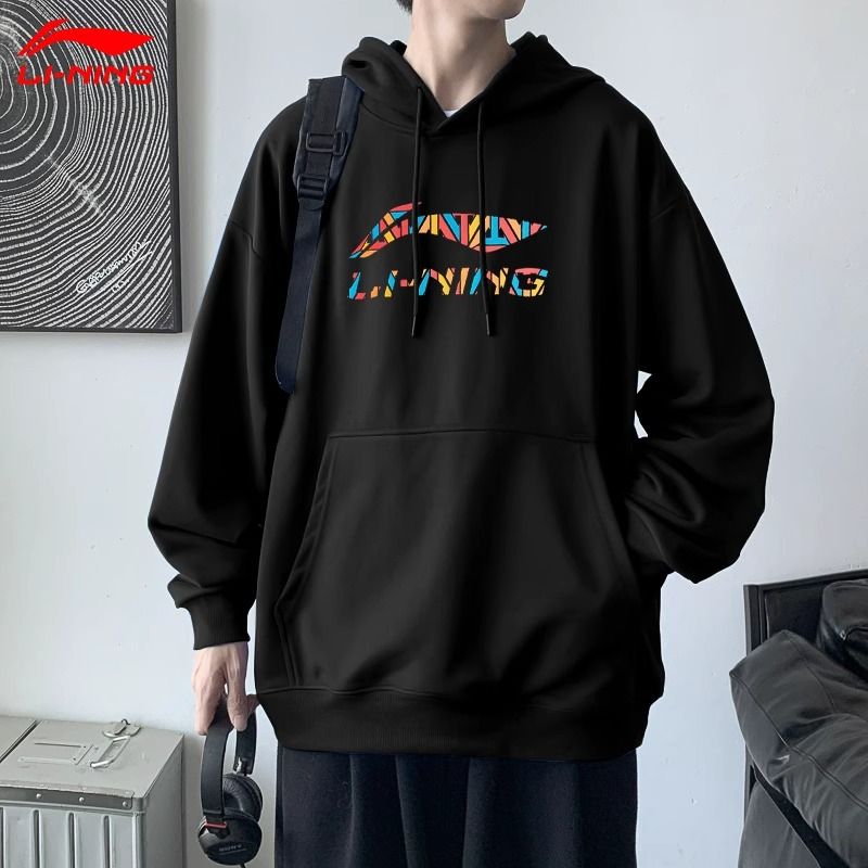 宽松卫衣李宁圆领休闲